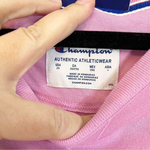 Champion Women's Powerblend Orchid Plus Size Lightweight Crewneck Size 2x NWT - Picture 6 of 10